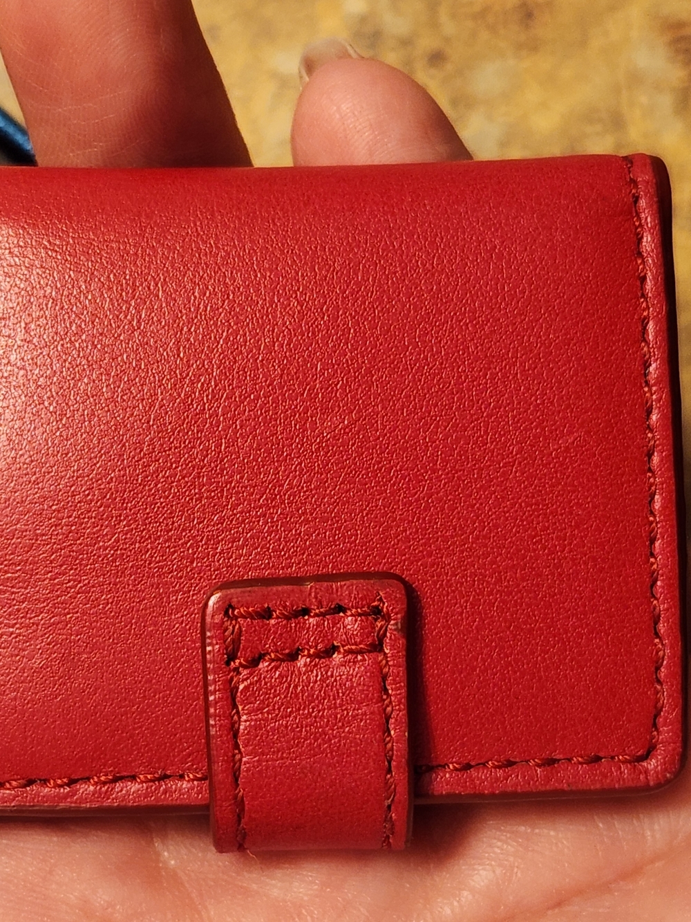 Coach Red Leather Keychain - Picture 8 of 11